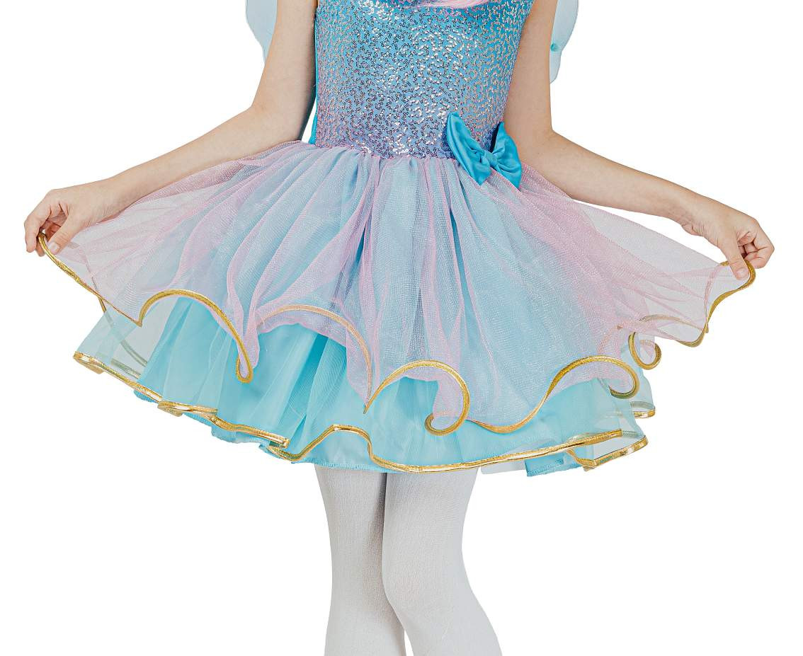 Role play-set for kids Blue Fairy (dress, wings), size 110/120 cm
